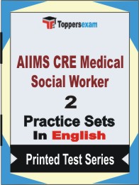 AIIMS CRE Medical Social Worker Book in English - Question Paper / Practice Set