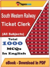 EBook of South Western Railway Ticket Clerk Exam, PDF Format in English
