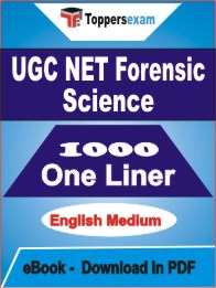 UGC NET Forensic Science One Liner Book PDF in English