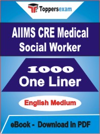 AIIMS CRE Medical Social Worker One Liner Book PDF in English