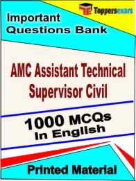 AMC Assistant Technical Supervisor Civil Book in English - Objective MCQ