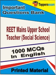 REET Mains Upper School Teacher (Social Science)    Book in English - Objective MCQ