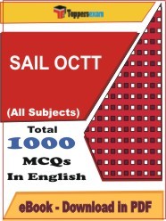 EBook of SAIL OCTT Exam, PDF Format in English