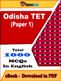 Odisha TET Paper 1 PDF Book In English - MCQ / Objective Questions