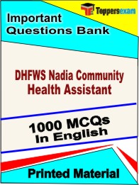 DHFWS Nadia Community Health Assistant Book in English - Objective MCQ