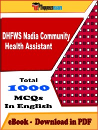 DHFWS Nadia Community Health Assistant PDF Book in English - MCQ / Objective Questions