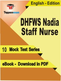 DHFWS Nadia Staff Nurse   Test PDF Book in English - Mock Test/Practice Set