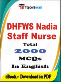 DHFWS Nadia Staff Nurse  PDF Book In English - MCQ / Objective Questions