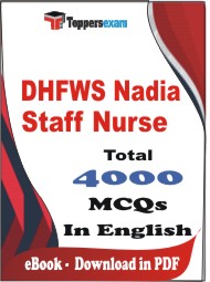DHFWS Nadia Staff Nurse  PDF Book In English - MCQ / Objective Questions