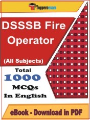EBook of DSSSB Fire Operator Exam, PDF Format in English