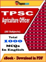 TPSC Agriculture Officer PDF Book In English