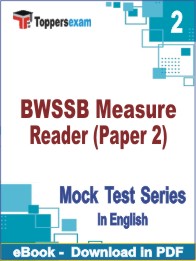 BWSSB Measure Reader ( Paper 2 ) Test PDF Book In English - Question Paper