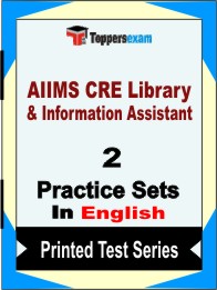 AIIMS CRE Library & Information Assistant Book in English - Question Paper / Practice Set