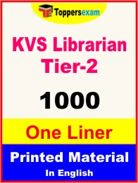 KVS Librarian Tier-2 One Liner Book in English