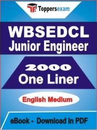 WBSEDCL Junior Engineer One Liner Book PDF in English