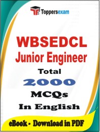 WBSEDCL Junior Engineer  PDF Book In English - MCQ / Objective Questions