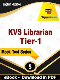 KVS Librarian Tier-1 Test PDF Book In English - Practice Set