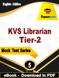 KVS Librarian Tier-2 Test PDF Book In English - Practice Set