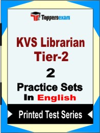 KVS Librarian Tier-2 Book in English - Question Paper / Practice Set