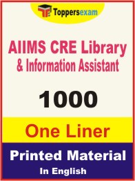 AIIMS CRE Library & Information Assistant One Liner Book in English