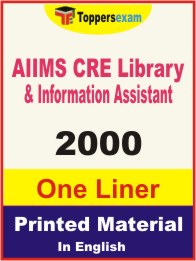 AIIMS CRE Library & Information Assistant One Liner Book in English