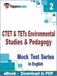 CTET & TETs Environmental Studies & Pedagogy Test PDF Book In English  - Question Paper