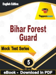 Bihar Forest Guard Test PDF Book In English  - Practice Set