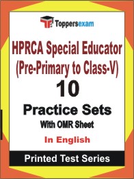 HPRCA Special Educator (Pre-Primary to Class-V) Book in English - Practice Set