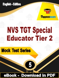 NVS TGT Special Educator Tier 2  PDF Book In English - Practice Set