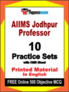AIIMS Jodhpur Professor Test Book in English - Practice Set