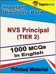 NVS Principal (TIER 2) Book in English - Objective MCQ