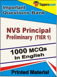 NVS Principal Prelims (TIER 1) Book in English - Objective MCQ