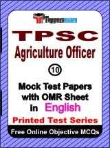 TPSC Agriculture Officer Exam Mock Test Papers (Book) in English