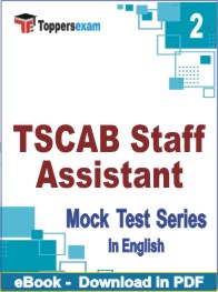 TSCAB Staff Assistant PDF Book In English - Question Paper