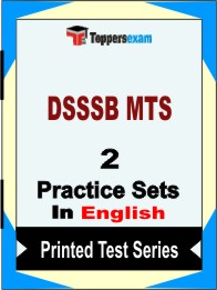 DSSSB MTS Book in English - Question Paper / Practice Set