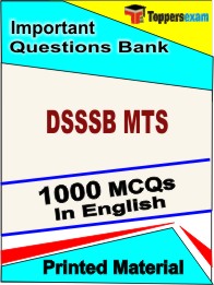 DSSSB MTS Book in English - Objective MCQ