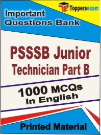 PSSSB Junior Technician (Part B) Book in English - Objective MCQ