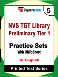 NVS TGT Library Preliminary Tier 1 Book in English - Mock Test / Practice Set