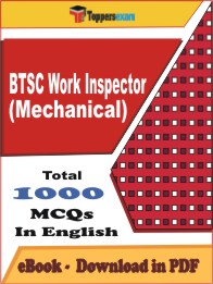 BTSC Work Inspector (Mechanical) PDF Book in English - MCQ / Objective Questions