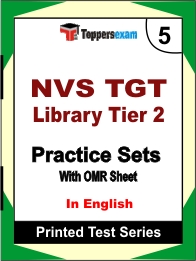 NVS TGT Library Tier 2 Book in English - Mock Test / Practice Set