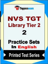 NVS TGT Library Tier 2 Book in English - Question Paper / Practice Set