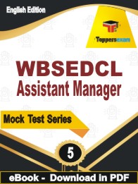 WBSEDCL Assistant Manager Test PDF Book In English - Practice Set