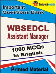 WBSEDCL Assistant Manager Book in English - Objective MCQ
