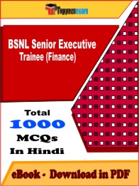 BSNL Senior Executive Trainee (Finance) PDF Book in Hindi - MCQ / Objective Questions