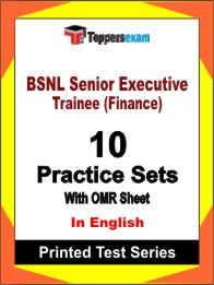 BSNL Senior Executive Trainee (Finance) Book in English - Practice Set