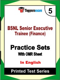 BSNL Senior Executive Trainee (Finance) Book in English - Mock Test / Practice Set