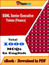 BSNL Senior Executive Trainee (Finance) PDF Book in English - MCQ / Objective Questions