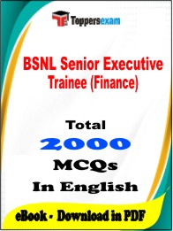 BSNL Senior Executive Trainee (Finance) PDF Book in English - MCQ / Objective Questions