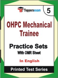 OHPC Mechanical Trainee Book in English - Mock Test / Practice Set