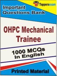 OHPC Mechanical Trainee Book in English - Objective MCQ
